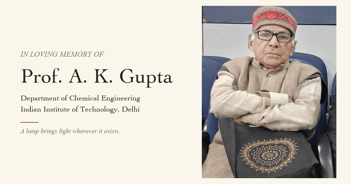 Prof. Ashok Kumar Gupta